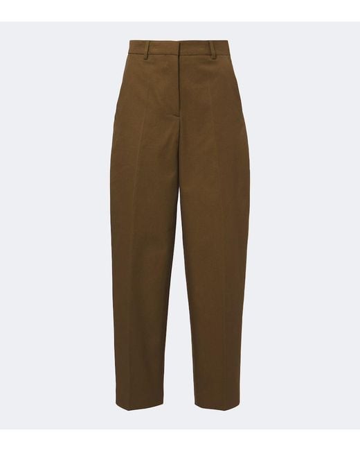 Altuzarra Green Bix Cotton Tapered Pants
