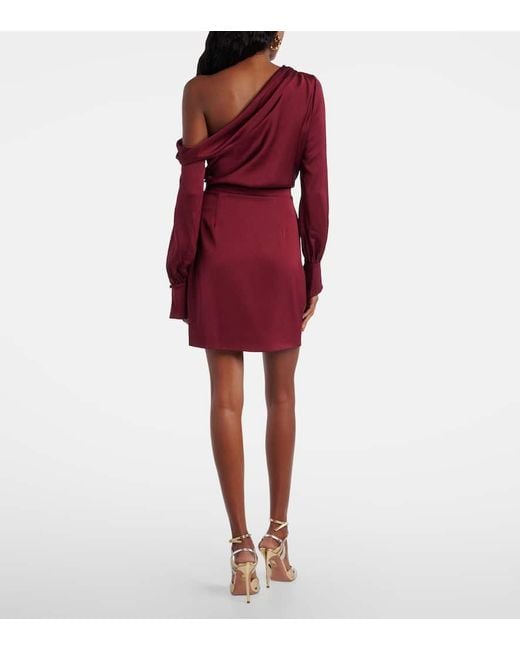 Jonathan Simkhai Red Cameron Satin Minidress
