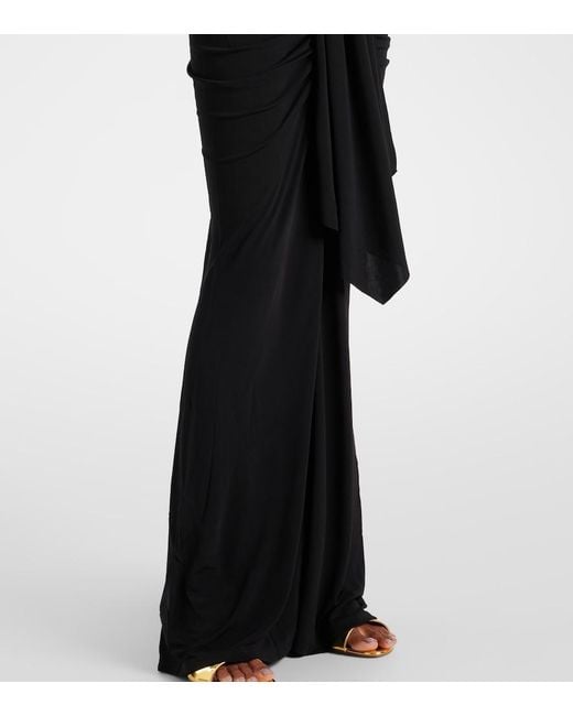 Christopher Esber Black Disconnect Stone Gown