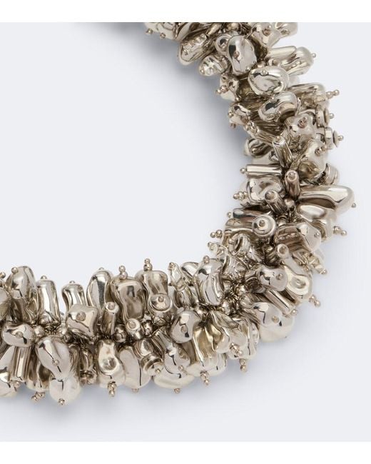 Dries Van Noten Metallic Beaded Embellished Necklace