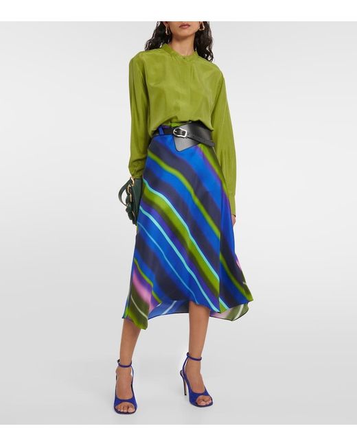 Dorothee Schumacher Green Heritage Ease Silk Blouse