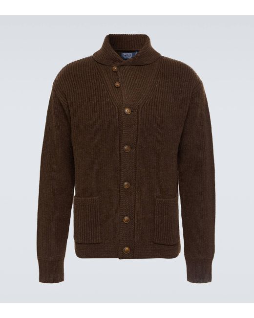 Polo Ralph Lauren Brown Wool-blend Cardigan for men