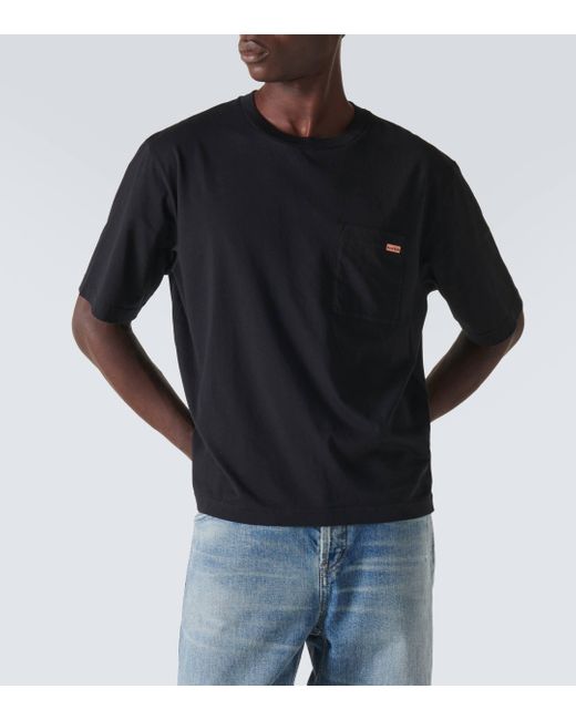 T-shirt en coton Acne pour homme en coloris Black