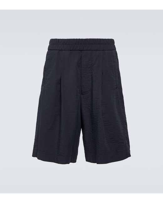 Giorgio Armani Bermuda-Shorts aus einem Baumwollgemisch in Blue für Herren
