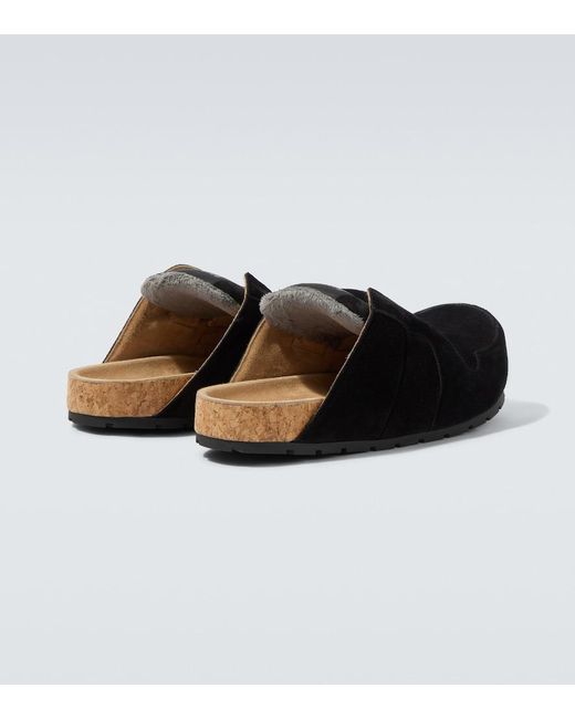 Balenciaga Black Dumbo Suede Slides for men