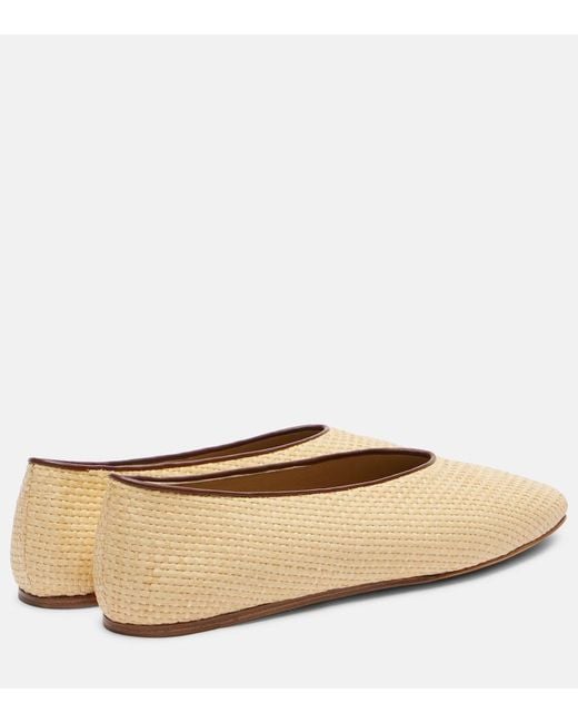 Le Monde Beryl Natural Regency Raffia Ballet Flats