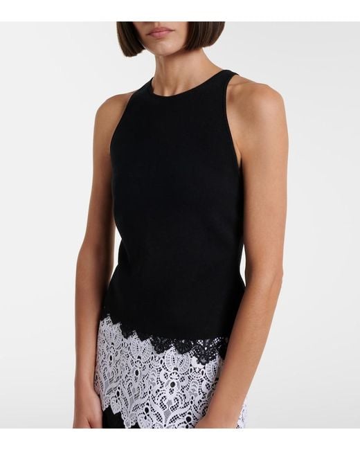 Carolina Herrera Black Knitted Top