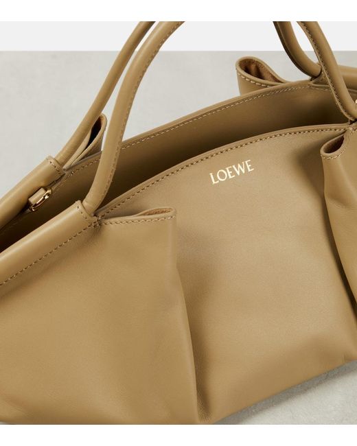 Loewe Natural Paseo Small Leather Shoulder Bag