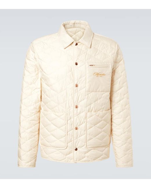 Piumino Kastos Trapuntato di Moncler in Natural da Uomo