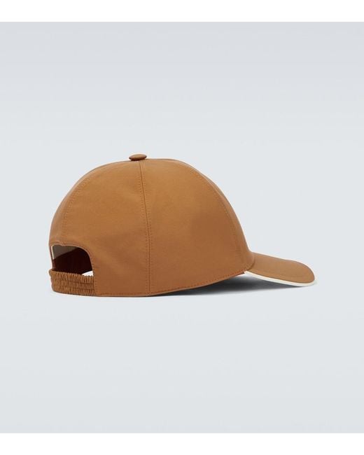 Loro Piana Natural Embroidered Cap for men