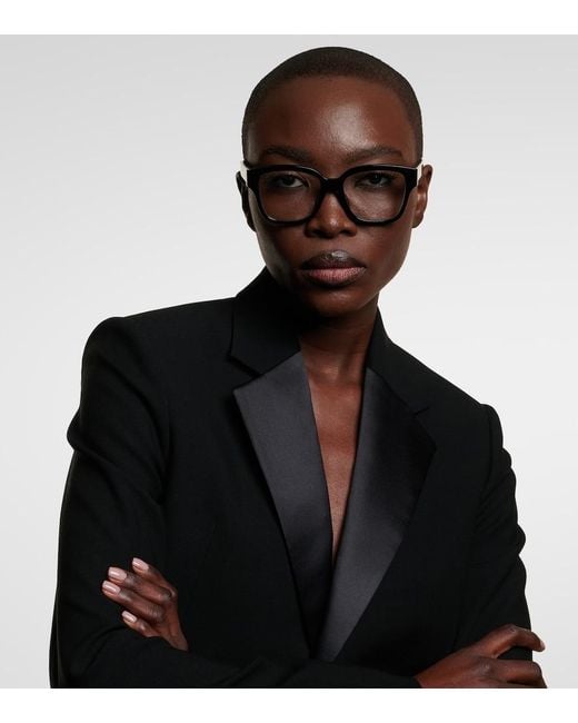 BVLGARI Brown Tubogas Square Glasses
