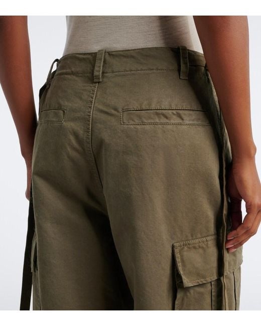 Fendi Green Denim Cargo Pants