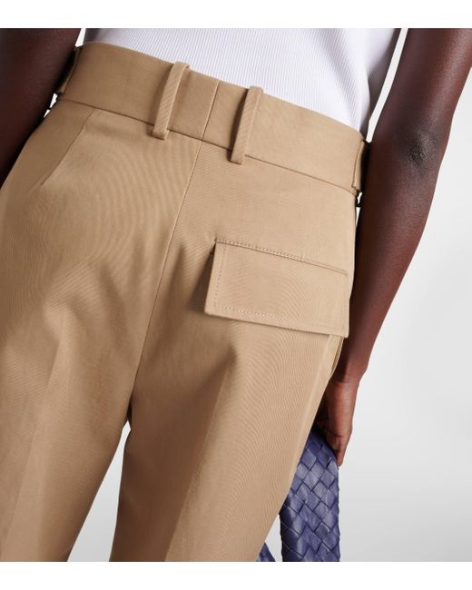 Pantalon ample a taille haute Bottega Veneta en coloris Natural