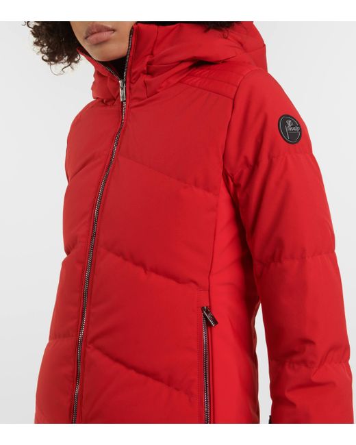 Fusalp Red Avery Quilted Ski Jacket