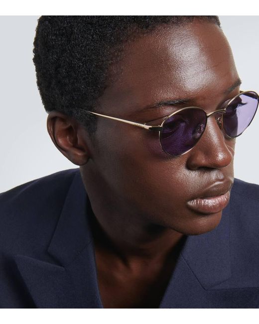 Occhiali Da Sole Rotondi di Loewe in Purple da Uomo