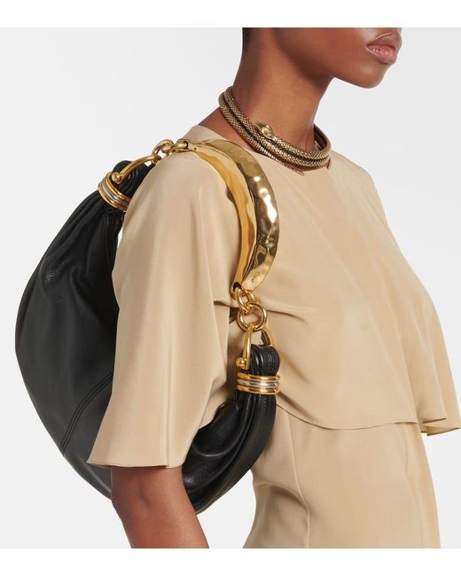 Chloé Black Banana Small Leather Shoulder Bag