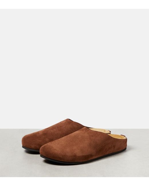 Mules Hugo in suede di The Row in Brown