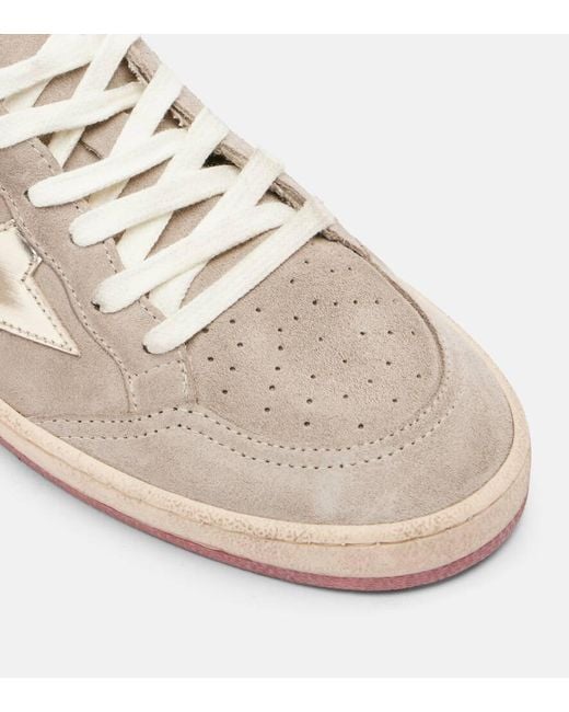 Golden Goose Deluxe Brand Pink Sneakers Ballstar Aus Veloursleder