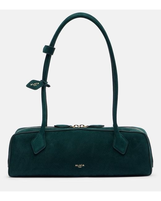 Alaïa Green Le Teckel Medium Leather Shoulder Bag