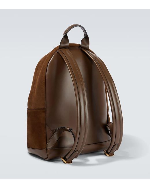Mochila Buckley De Ante Con Piel Tom Ford de hombre de color Brown