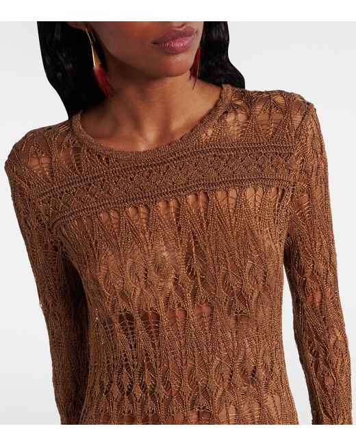 Isabel Marant Natural Paloma Sheer Maxi Dress