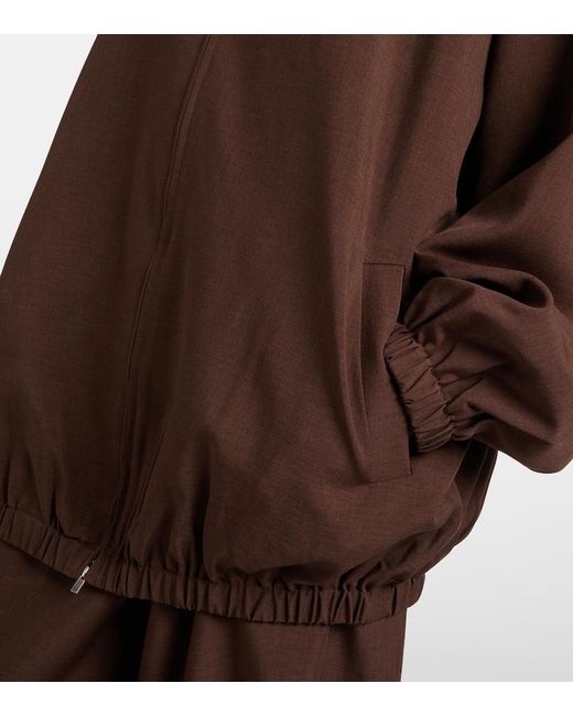Frankie Shop Brown Baxter Oversized Blouson