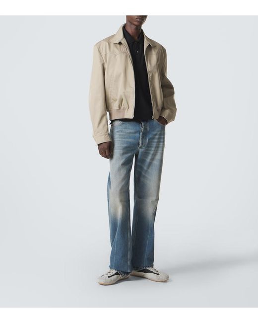 McQueen White Boxe Suede-Trimmed Sneakers for men