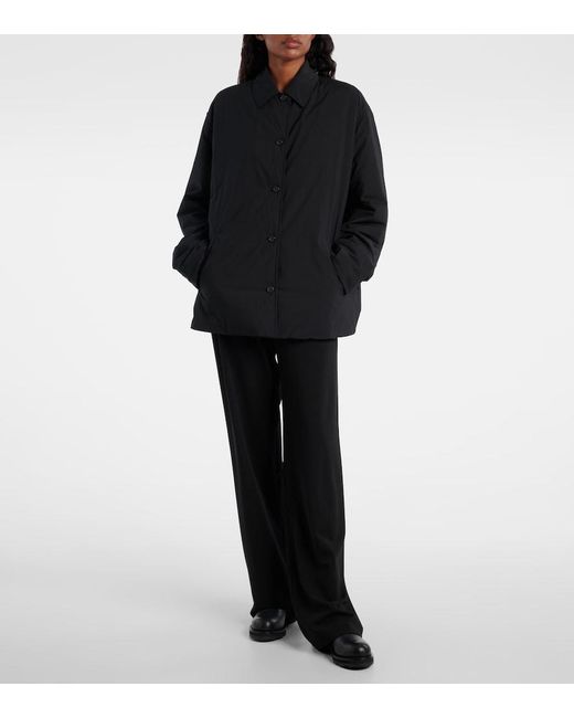 The Row Black Evadne Technical Overshirt