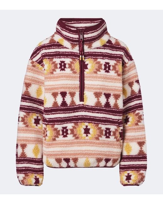 The Upside Red Harlow Teddy Sweatshirt