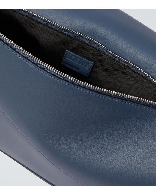Loewe Blue Puzzle Edge Large Leather Shoulder Bag for men
