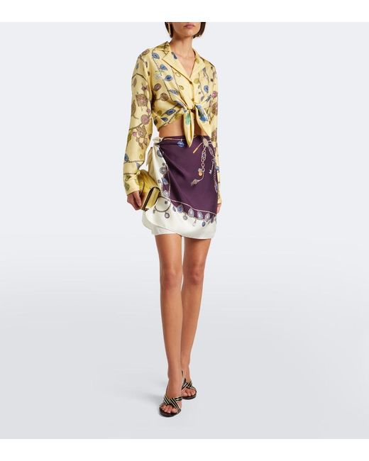 Versace Natural Medusa Small Metallic Leather Clutch
