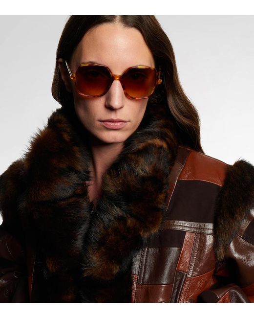 Chloé Brown Judy Square Sunglasses