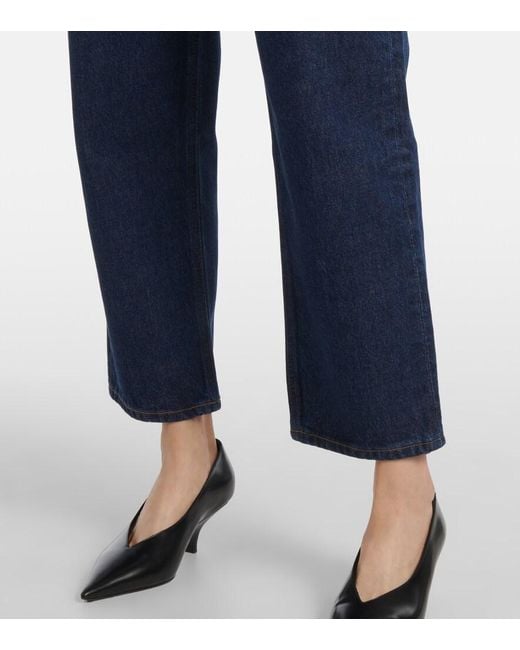 Agolde Blue '90S Pinch Waist High-Rise Straight Jeans