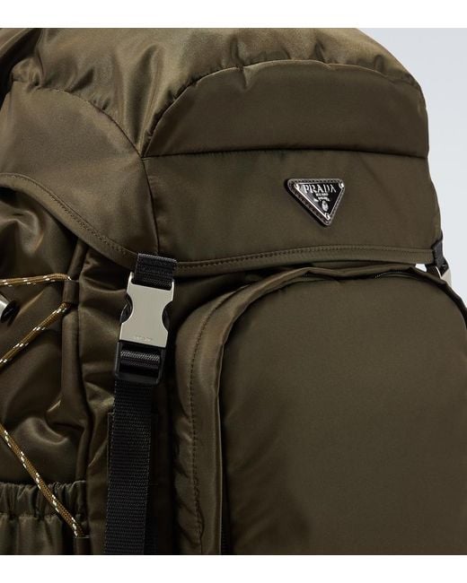 Prada Green Speedrock Re-Nylon Backpack for men