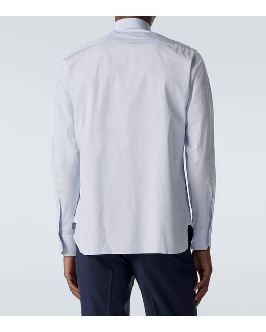 Zegna White Cotton-Blend Shirt for men