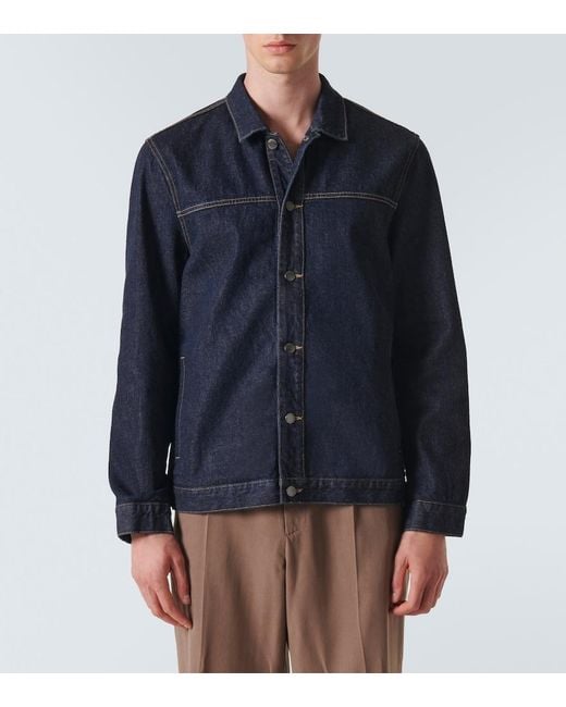 Sunspel Blue Denim Jacket for men