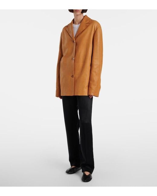The Row Black Miros Cady Straight Pants