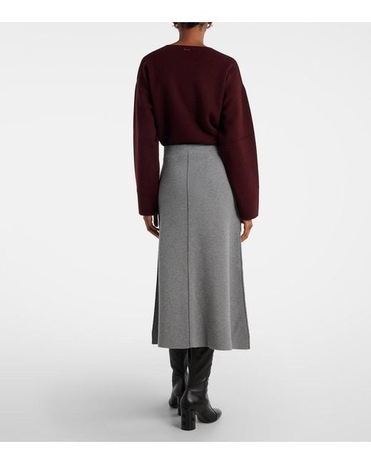 Max Mara Gray Midirock Vortice