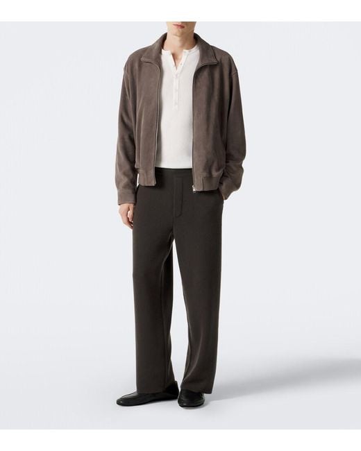 Lisa Yang White Falk Cotton And Cashmere Henley Shirt for men