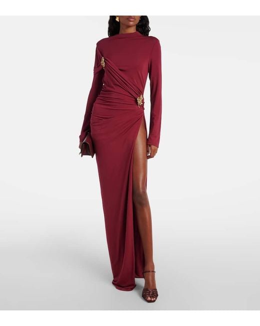 Robe Longue Izadora A Ornements Jonathan Simkhai en coloris Red