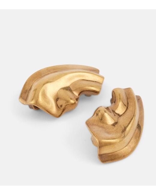 Khaite White Amato-Plated Earrings
