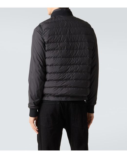 Moncler Black Verney Down-Paneled Jacket for men