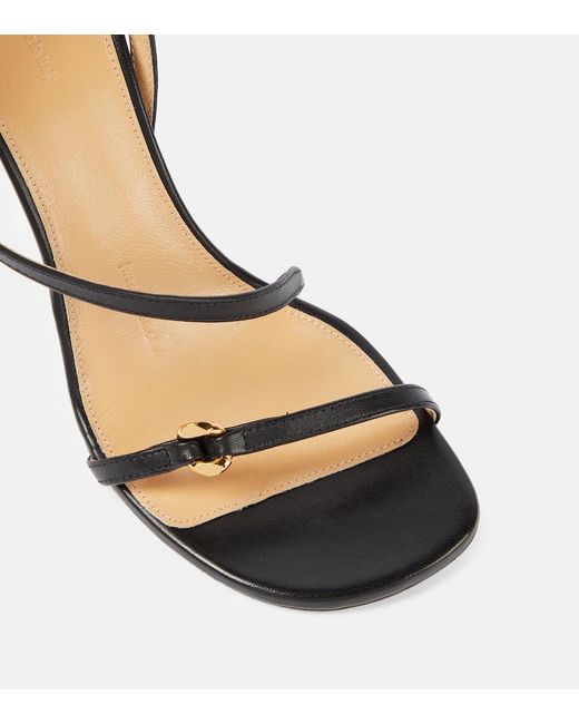 J.W. Anderson Metallic Jw Bubble Heel Leather Sandals