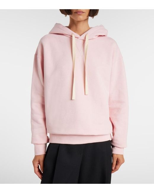 Jil Sander Pink Cotton Jersey Hoodie
