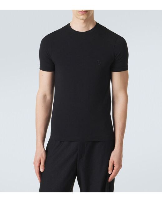 Giorgio Armani Black Jersey T-Shirt for men