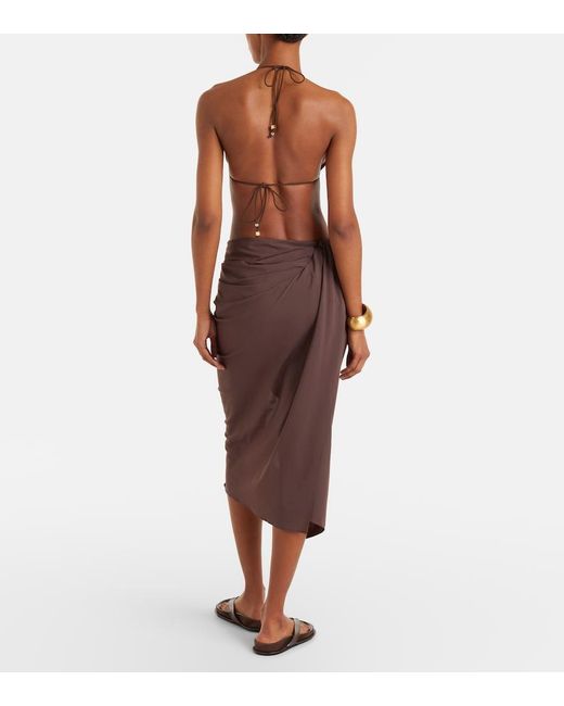 Pareo Pareo Drapeado Jacquemus de color Brown