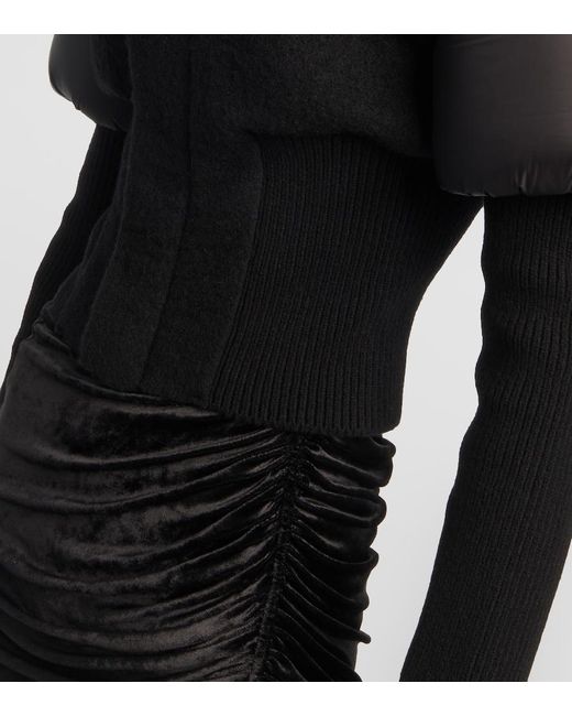 Rick Owens Black Bouchon Down Jacket, Long Sleeves, , 100% Polyamide