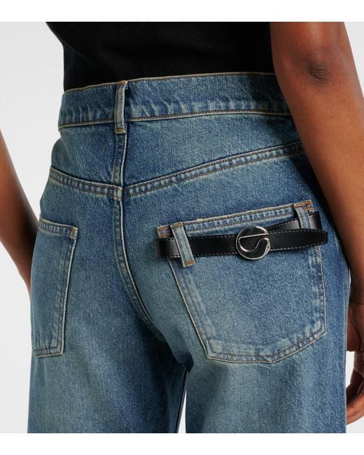 Coperni Blue Mid-Rise Straight Jeans