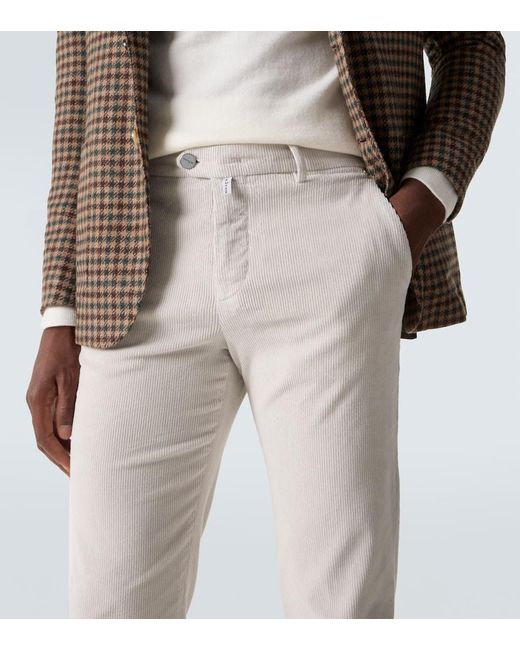 Kiton Hose Aus Cord in White für Herren