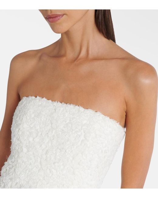 Jonathan Simkhai White Marella Bustier Maxi Dress